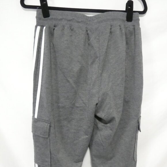 MANFINITY | medium | Grey Cargo Joggers | White Stripe Sides - Picture 13 of 16